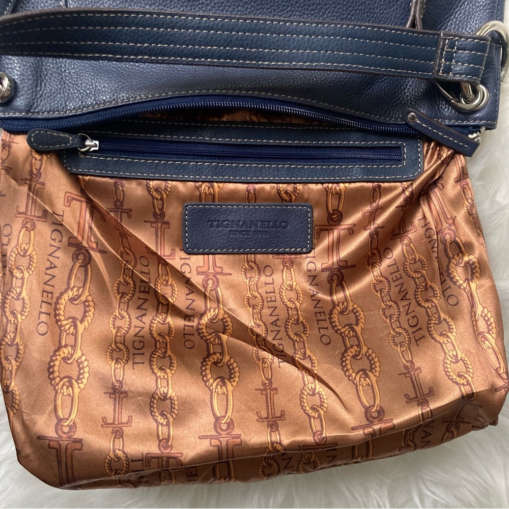 TIGNANELLO 100% LEATHER TRAVEL/EVERY DAY ADJUSTABLE CROSSBODY/SHOULDER B… - Picture 17 of 17